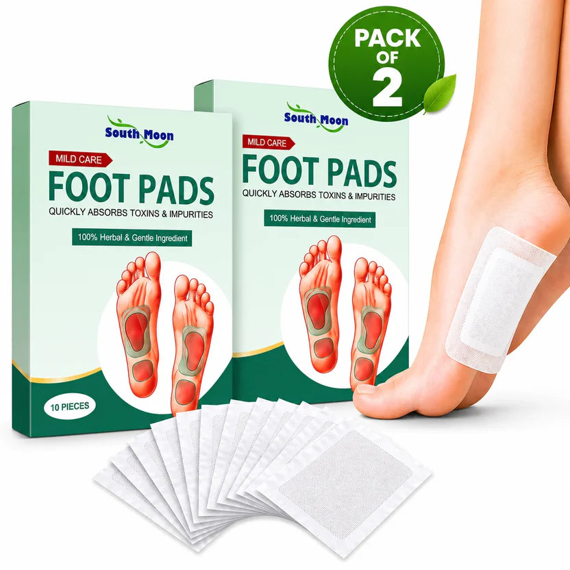 (Pack of 2) Natural Detox Foot Patches – Overnight Deep Cleansing Pads | Stress Relief, Better Sleep & Fatigue Recovery