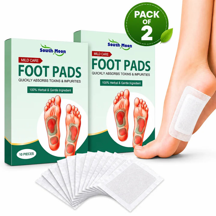 (Pack of 2) Natural Detox Foot Patches – Overnight Deep Cleansing Pads | Stress Relief, Better Sleep & Fatigue Recovery